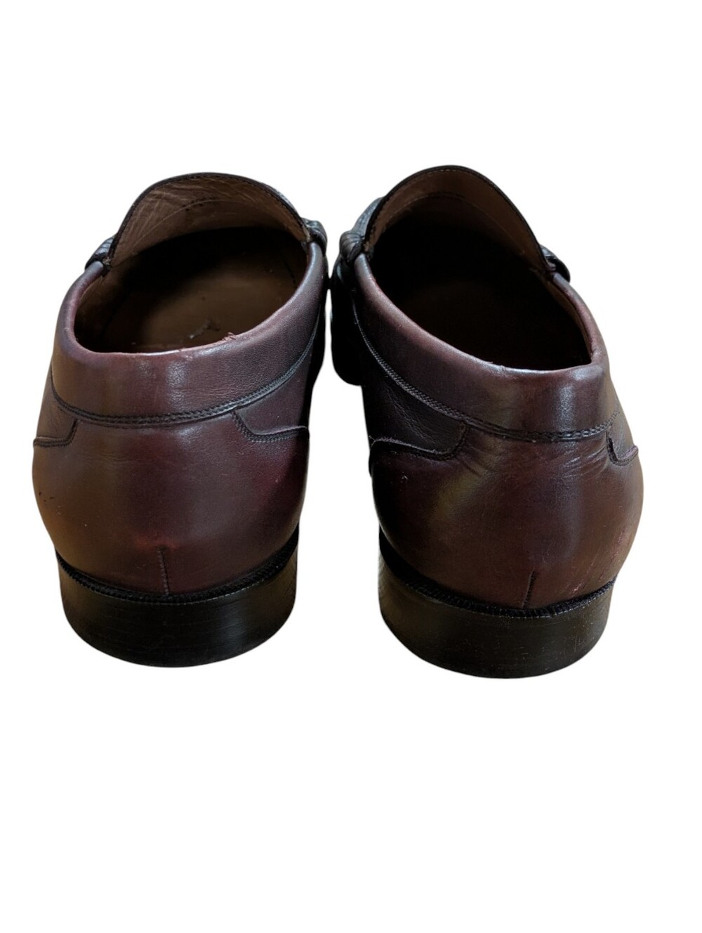 Cole Haan Brown Burgundy Penny Loafers Men's Size 13 - Picture 4 of 11